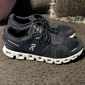 On Running Black and White Athletic Shoes
